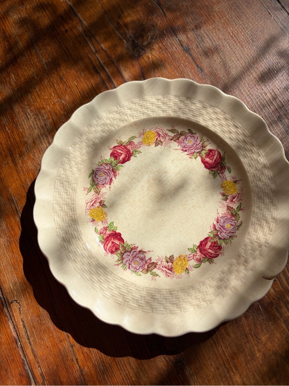 Floral Spode plate